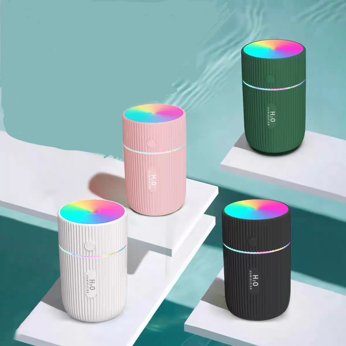 Umidificador de ar 220ml Aroma ultrassônico difusor de óleo essencial Mini USB Cool Mist Maker Aromaterapia com luz colorida